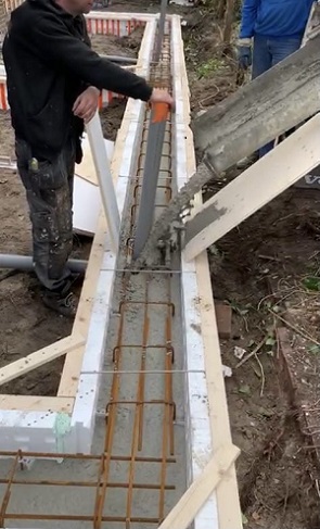 Fundering maken aanbouw